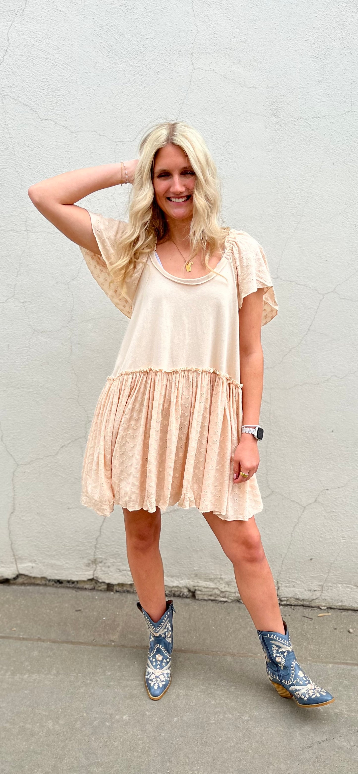Natural Mini Dress