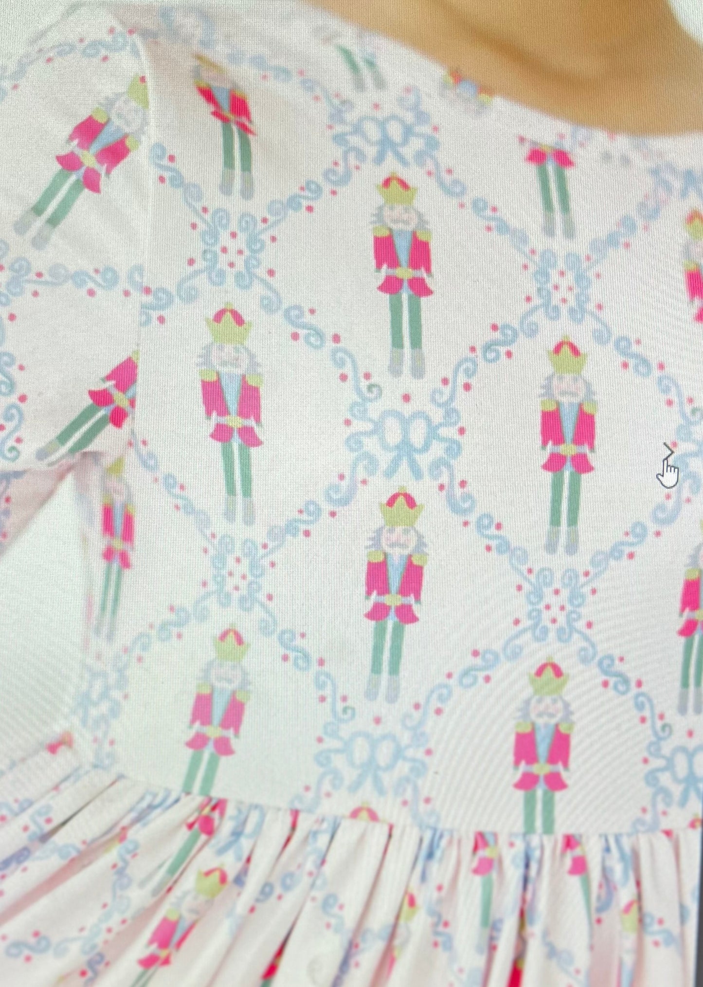 Pink Nutcracker 3/4 Sleeve Twirl Dress