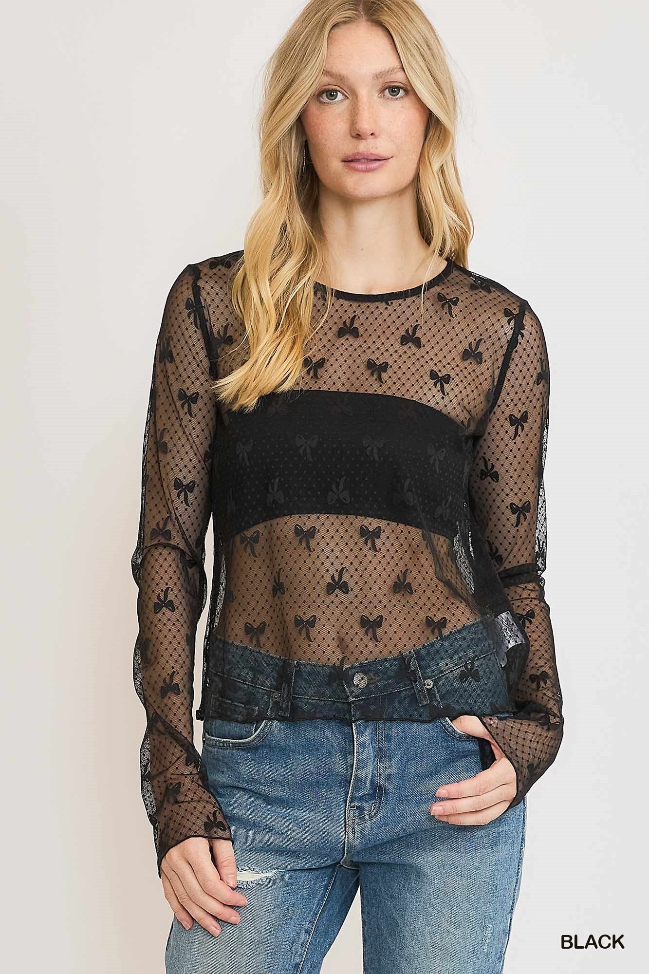 Black Lace Top