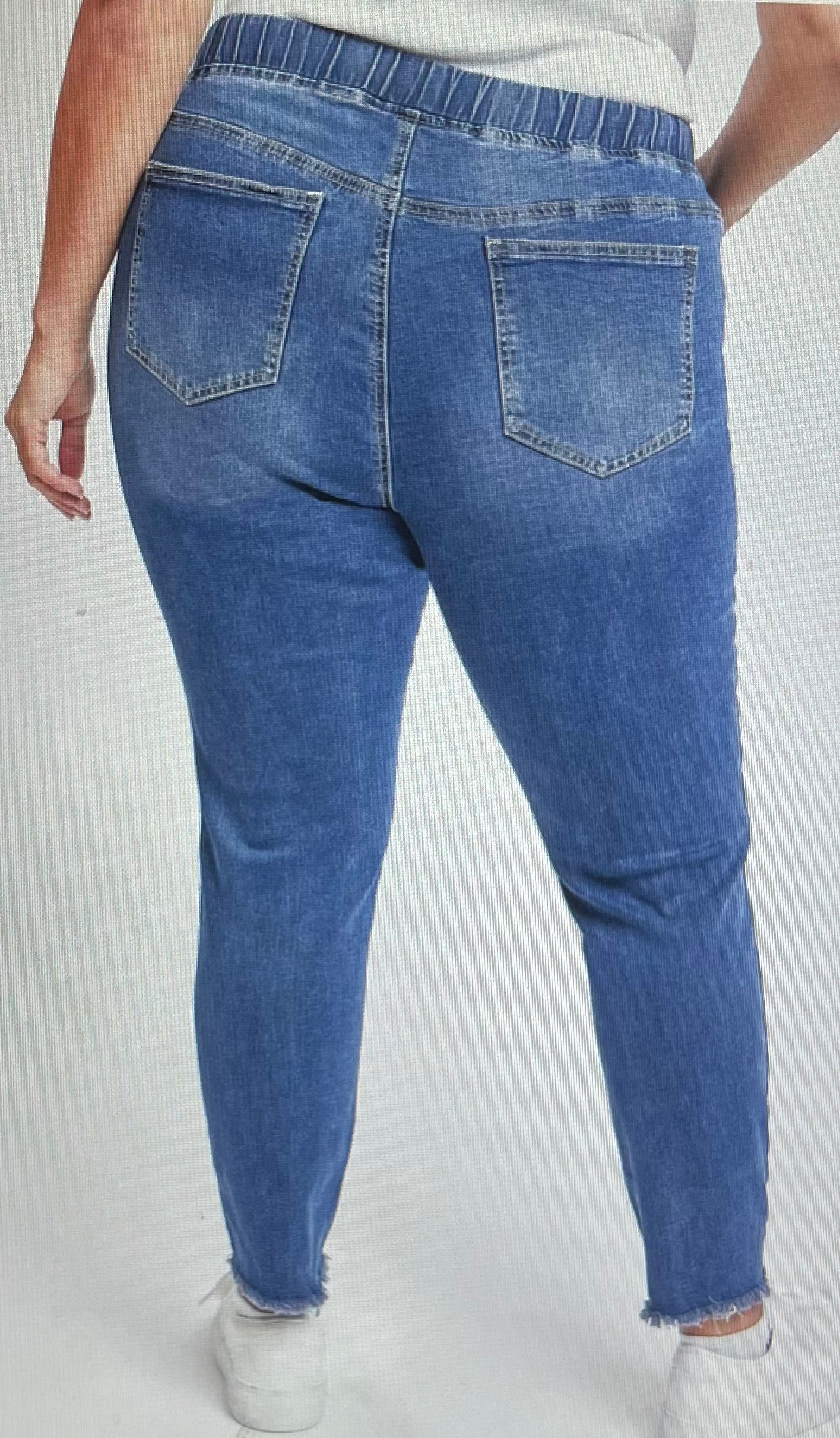 Plus Size Denim Jogger Jean