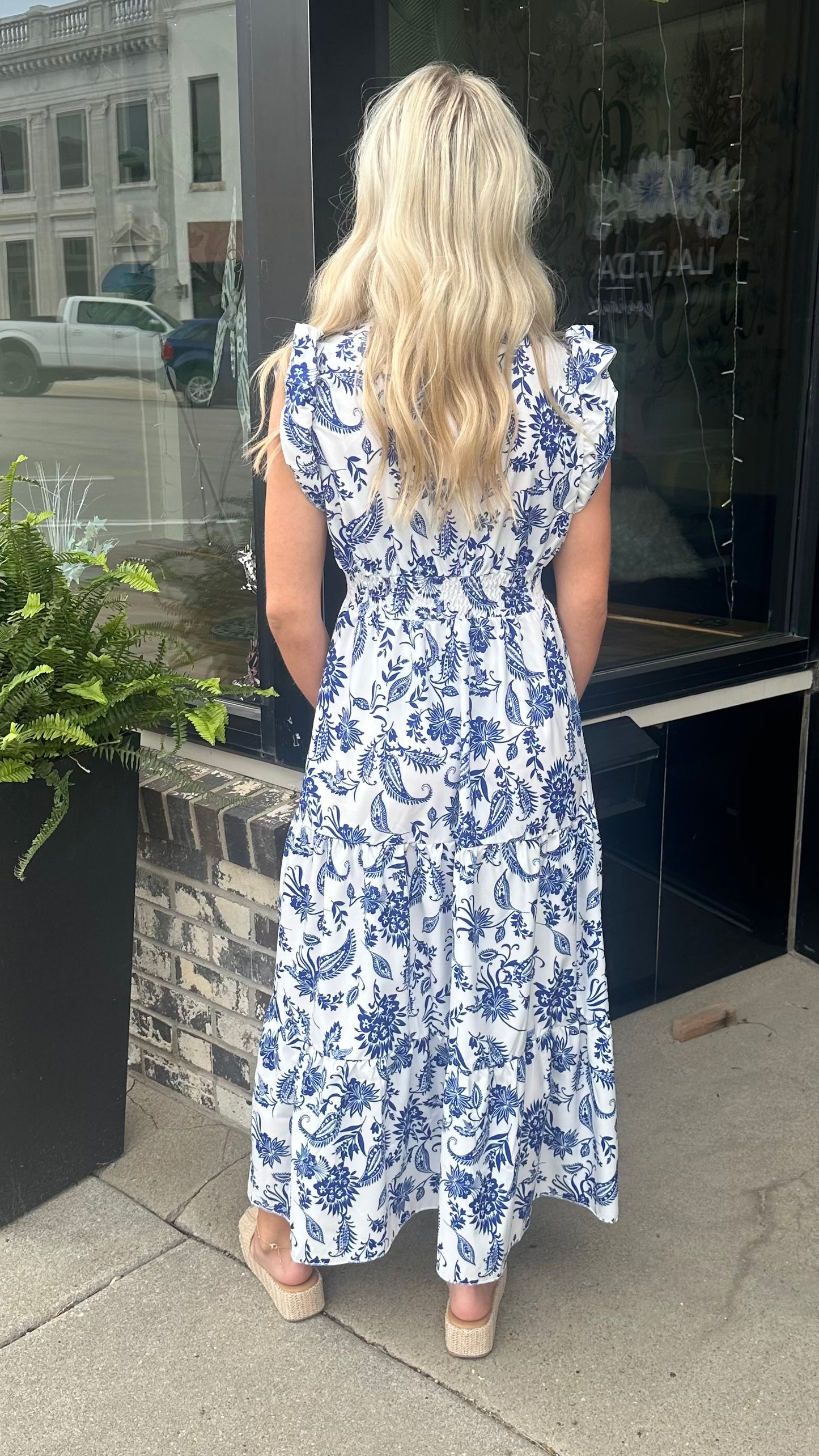 Florals Blues Dress