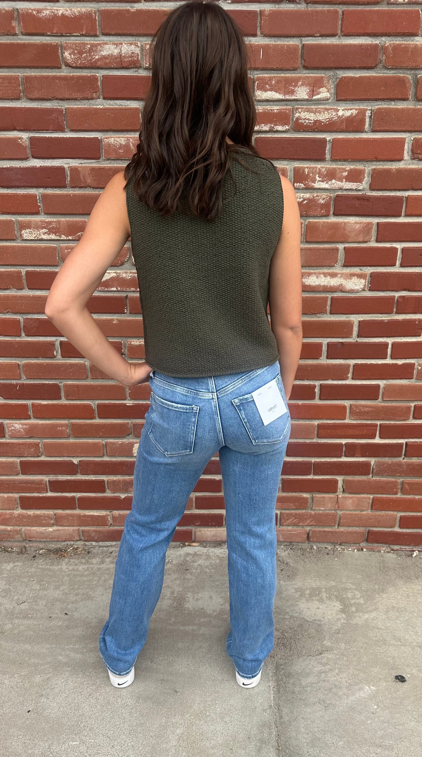 Well-Bred Distressed Straight Jean