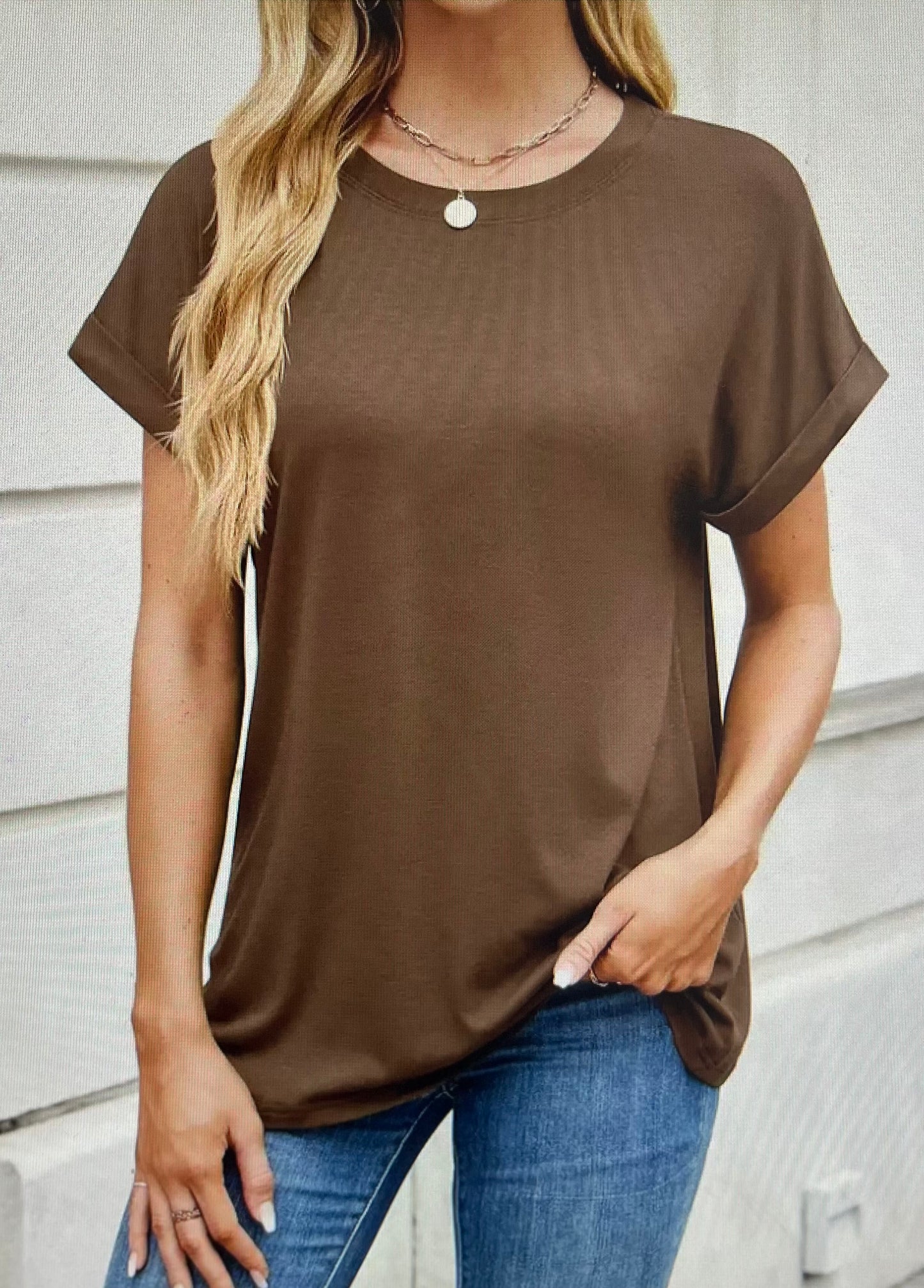 Coffee Round Neck T-Shirt