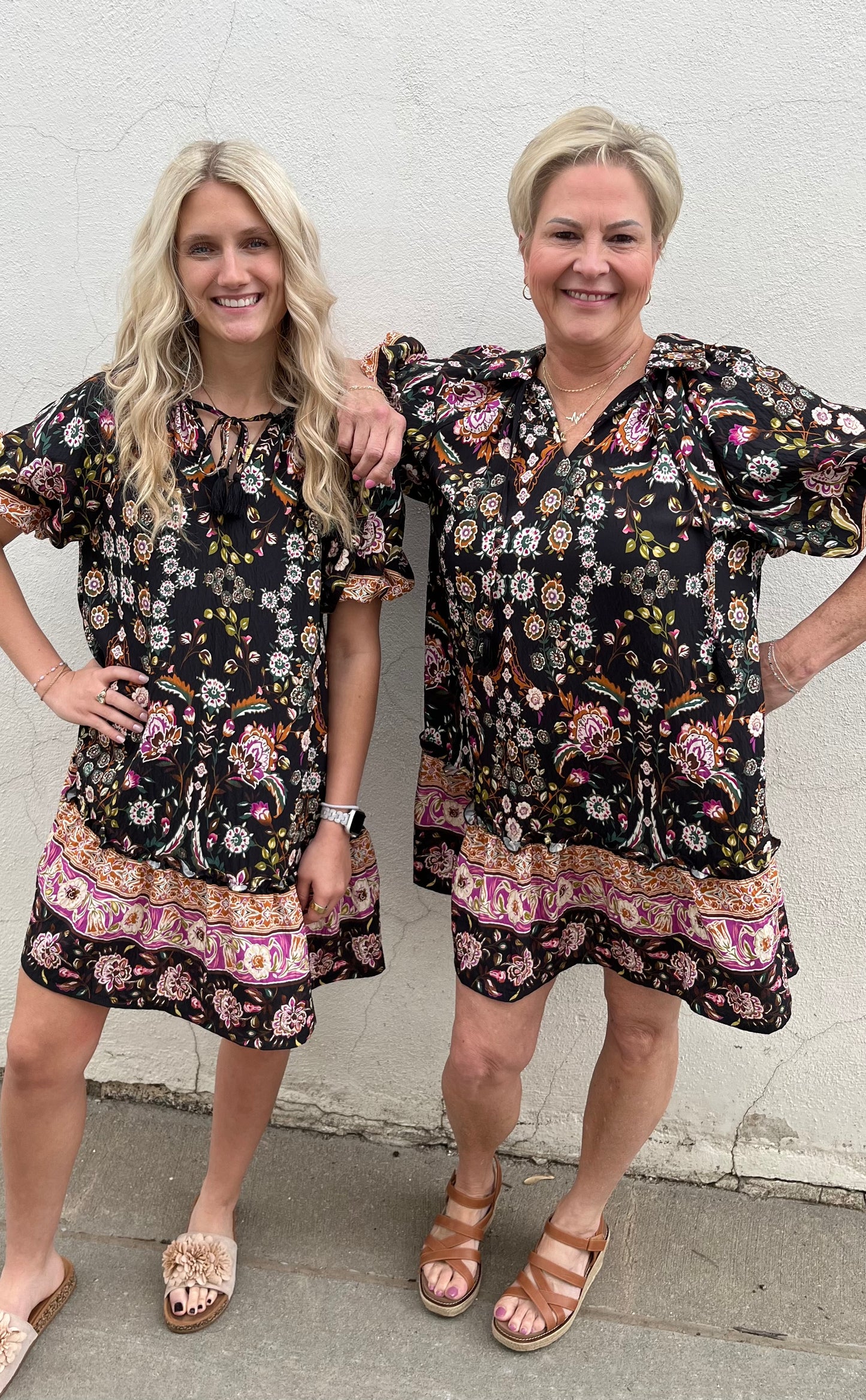 Black Mix Short Dress