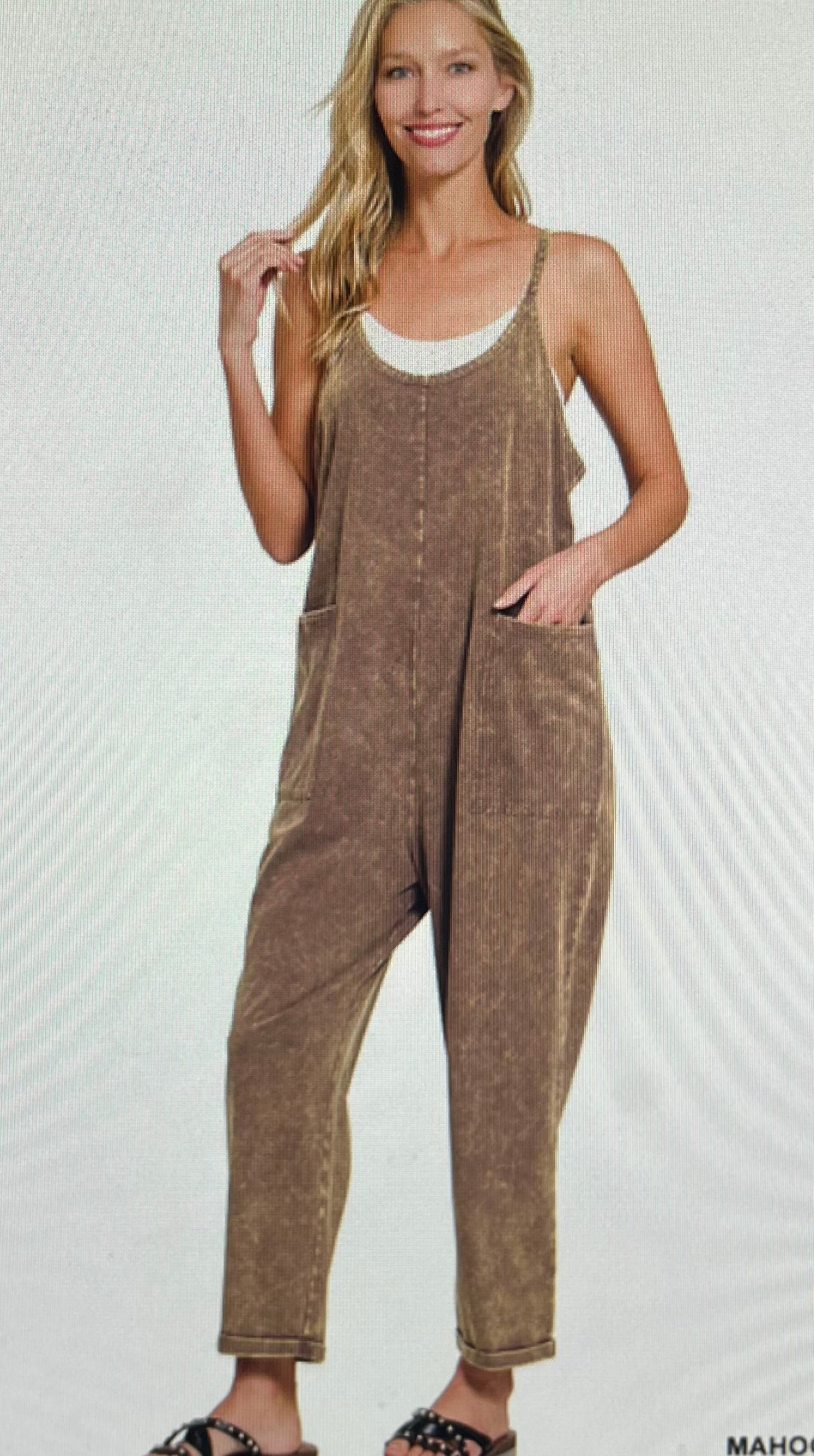 Mahogany Pocket Jumpsuit