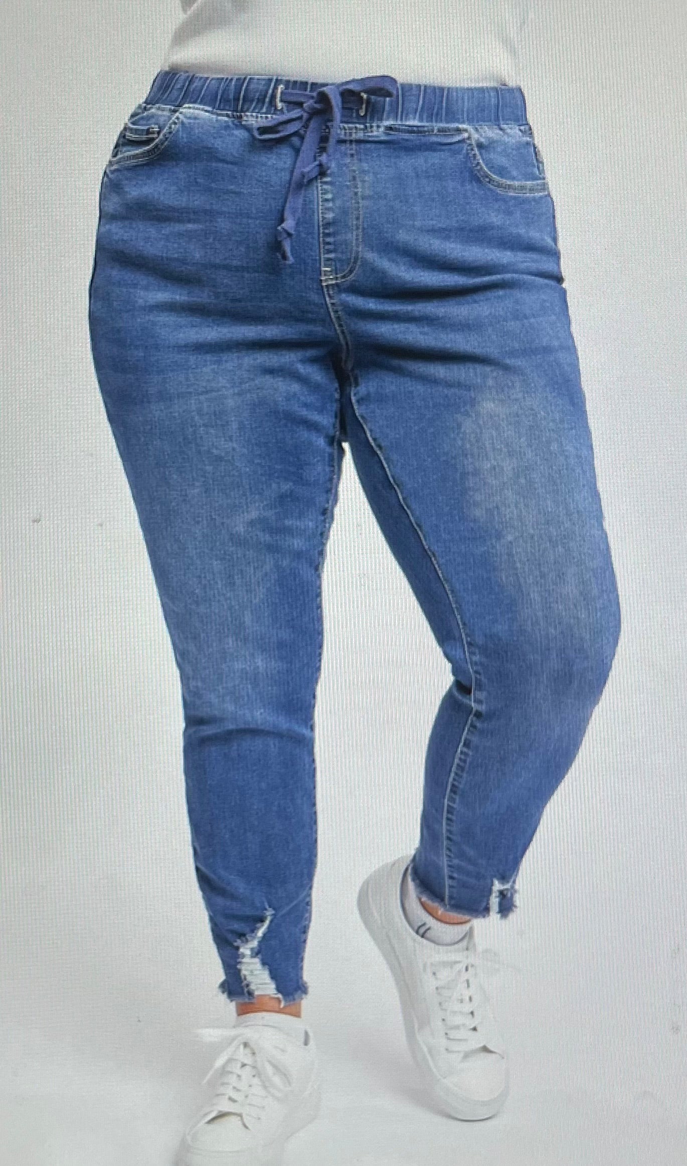 Plus Size Denim Jogger Jean