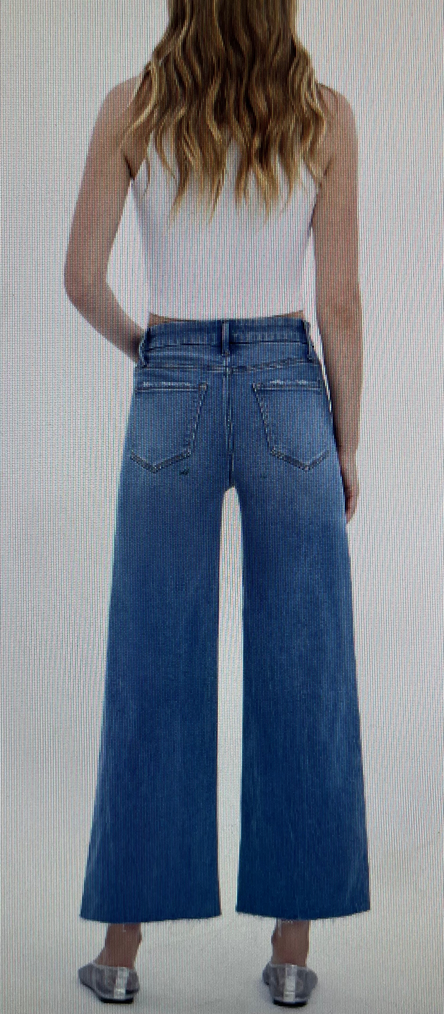 HW Wide Leg Crop Denim