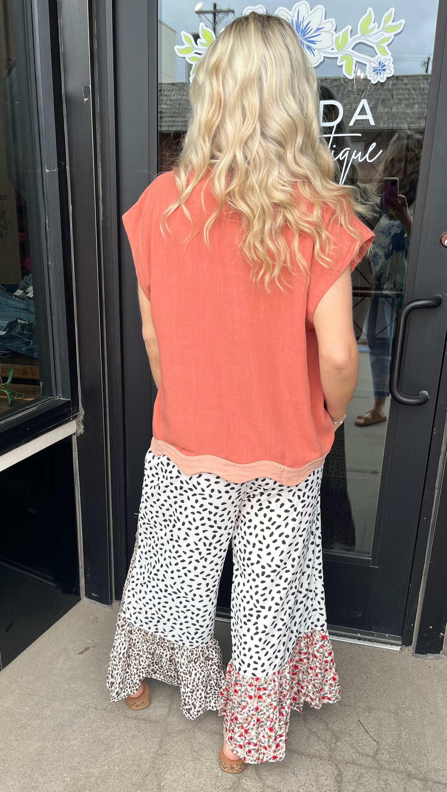 Off White Mix Summer Flow Pant