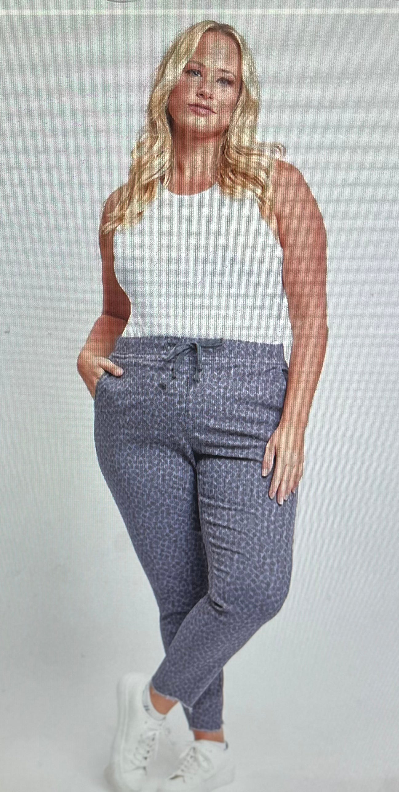 Black & Blue Pull On Pant in PLUS