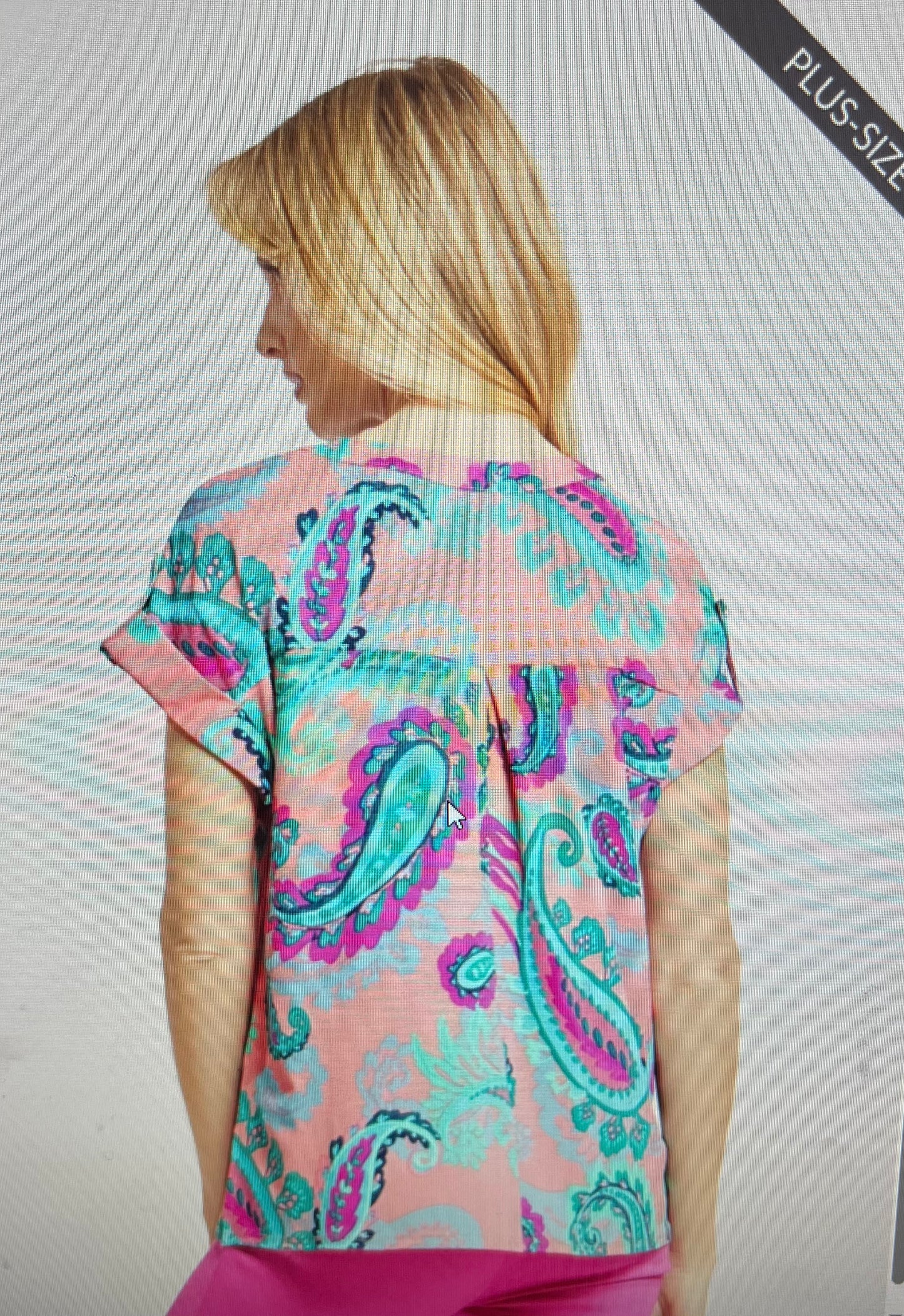 Blush Multi Dolman Top PLUS