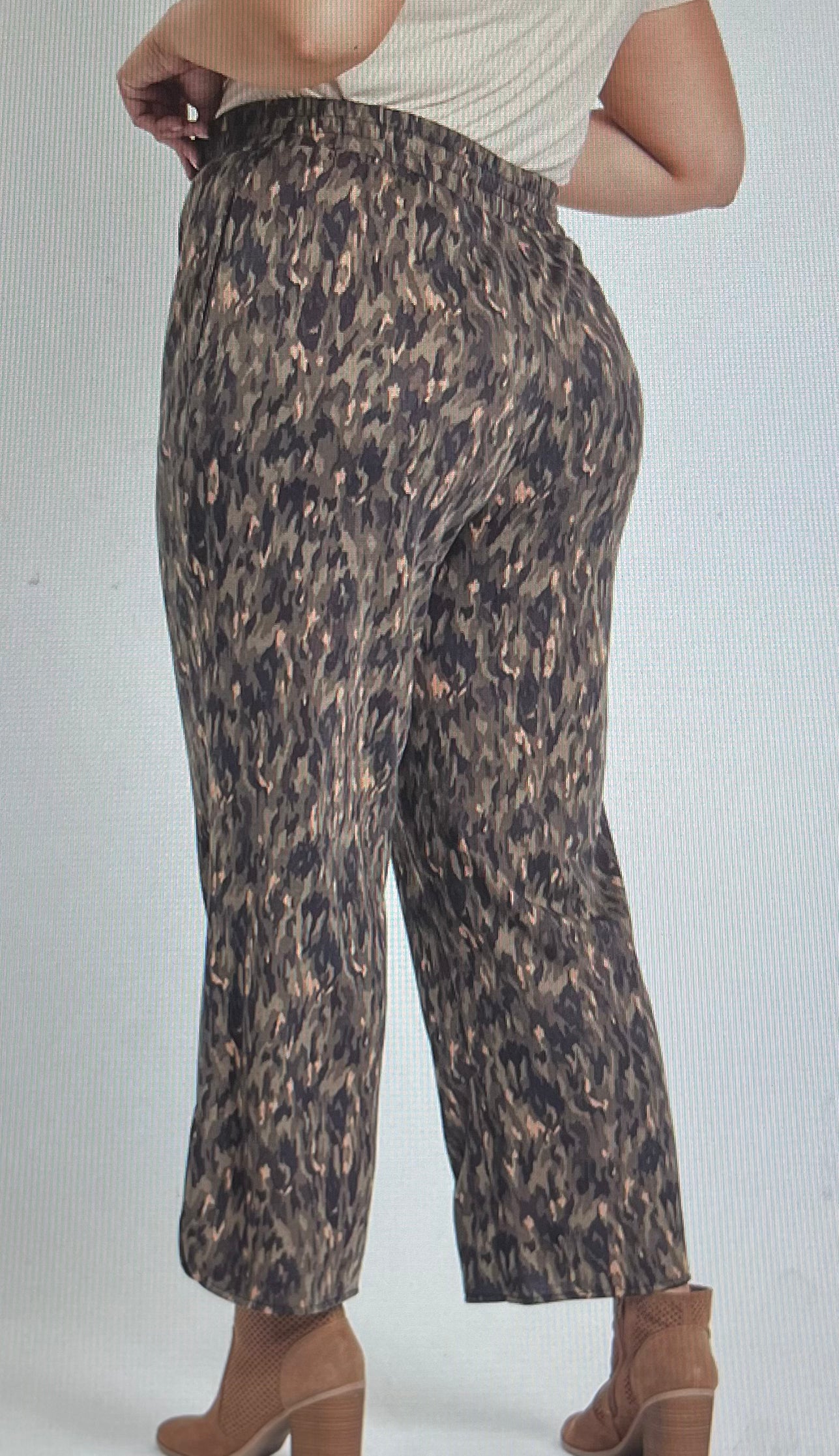 Camo Wide Leg Pant PLUS