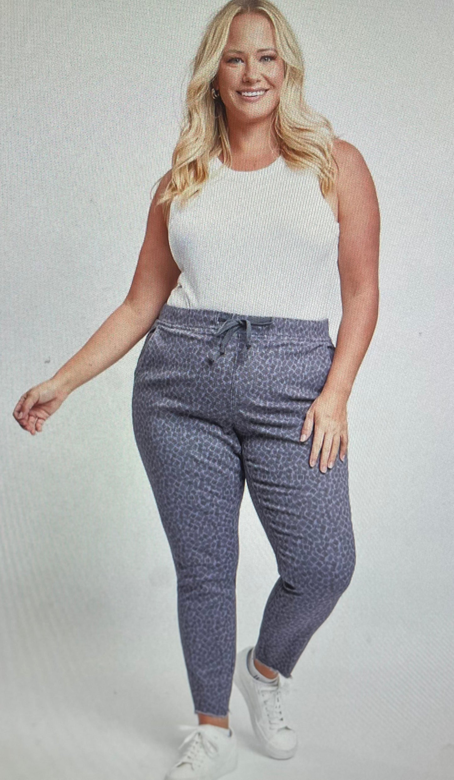 Black & Blue Pull On Pant in PLUS