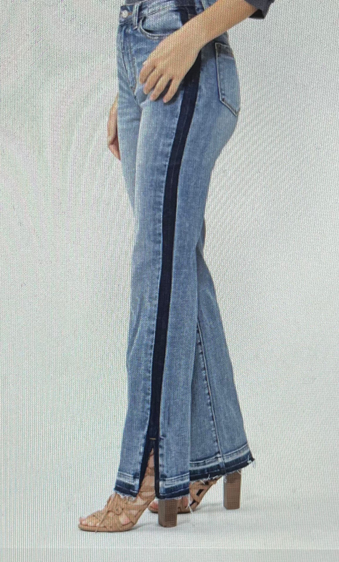 Judy Blue High Waist with Side Detail Straight Leg - Plus Size