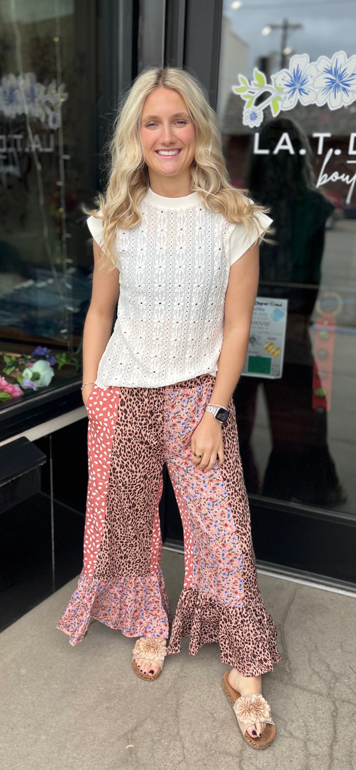 Salmon Mix Flow Pant