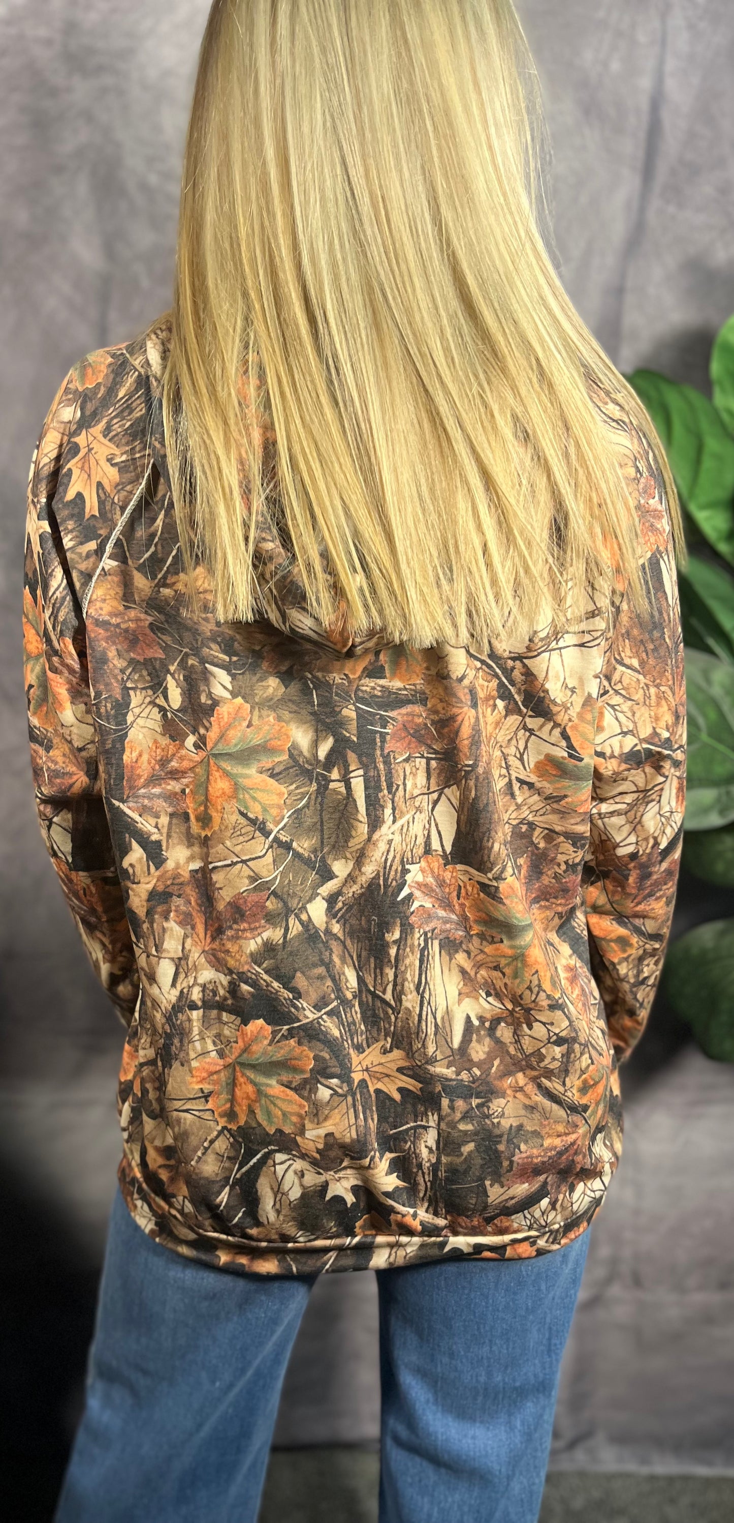 Taupe Mix Camo Pocket Hoodie