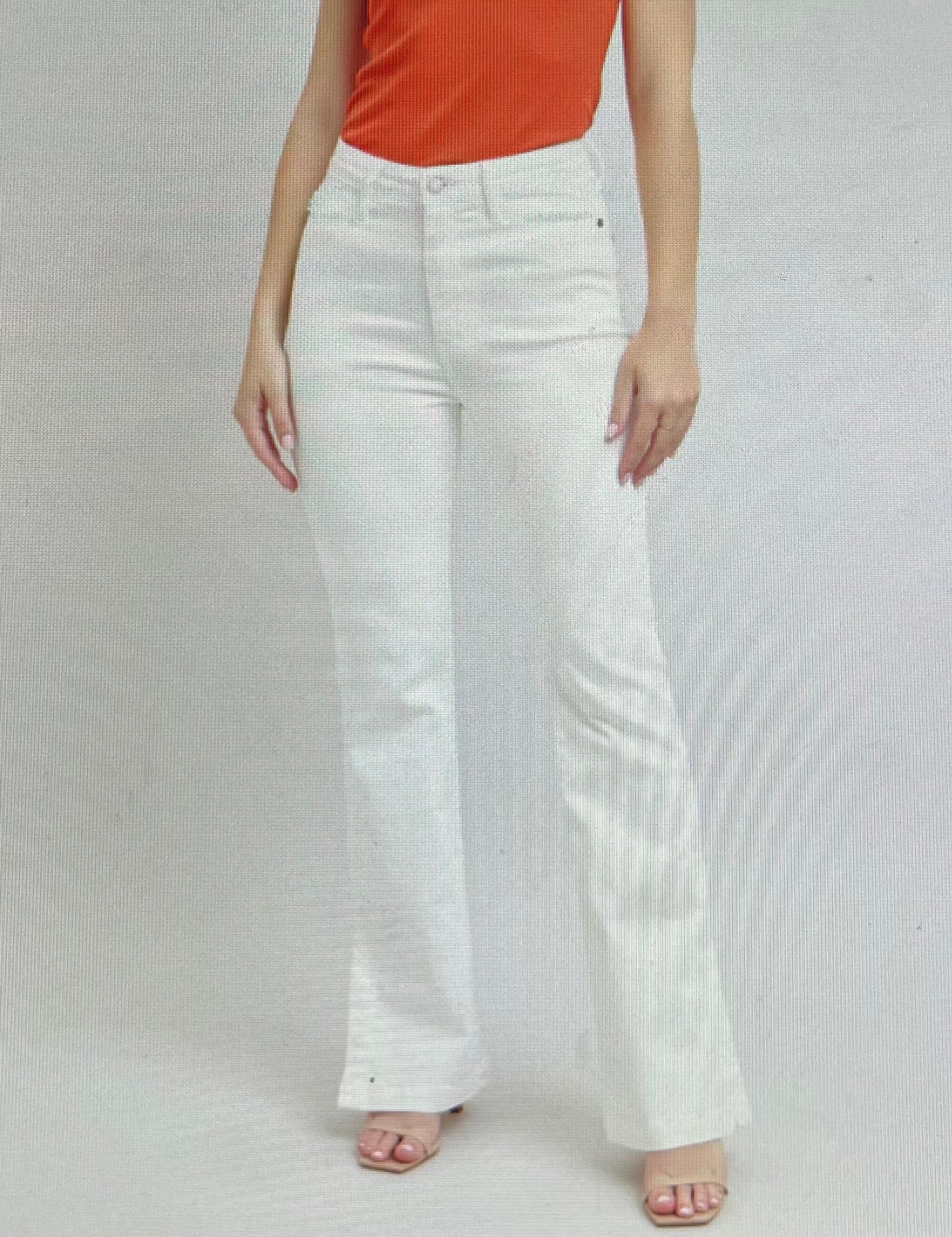 High Waist Side Slit Slim Bootcut Jeans