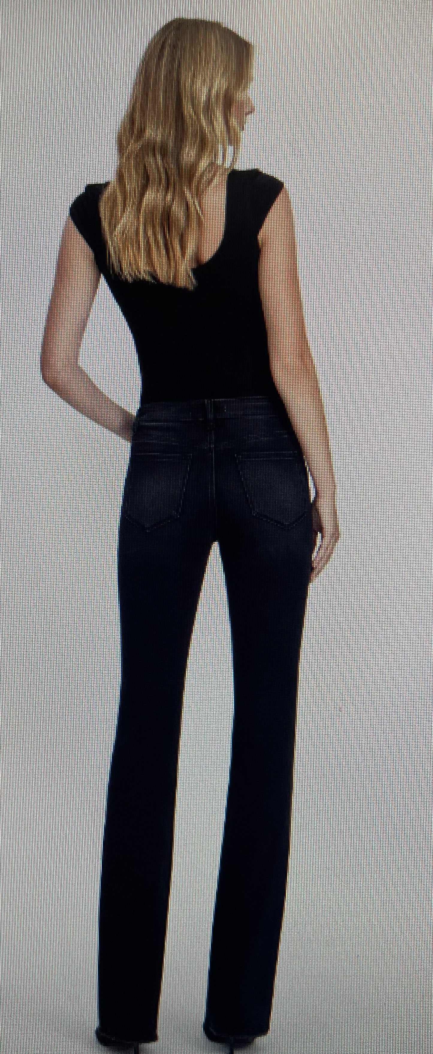 High Rise Black Bootcut Jean