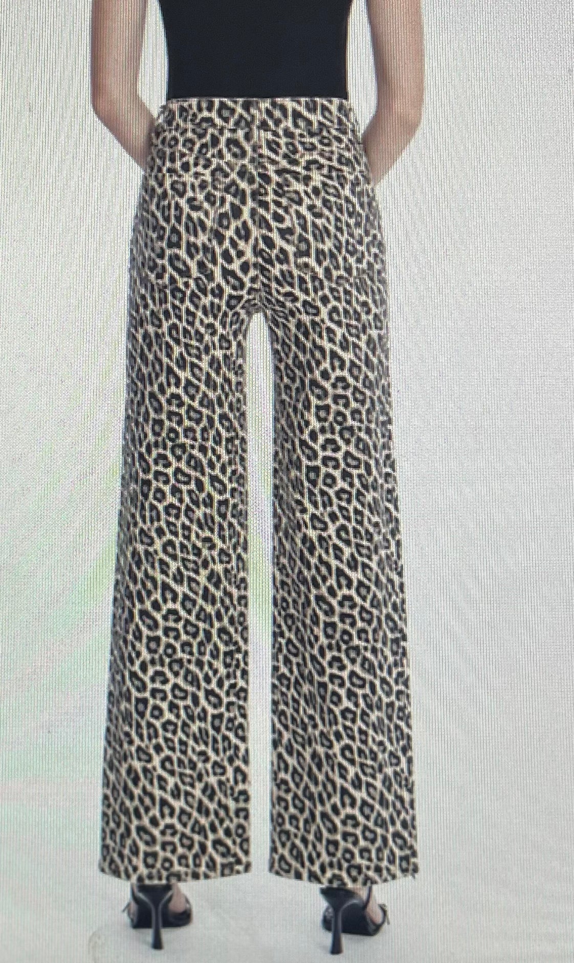 Leopard Wide Leg Jean