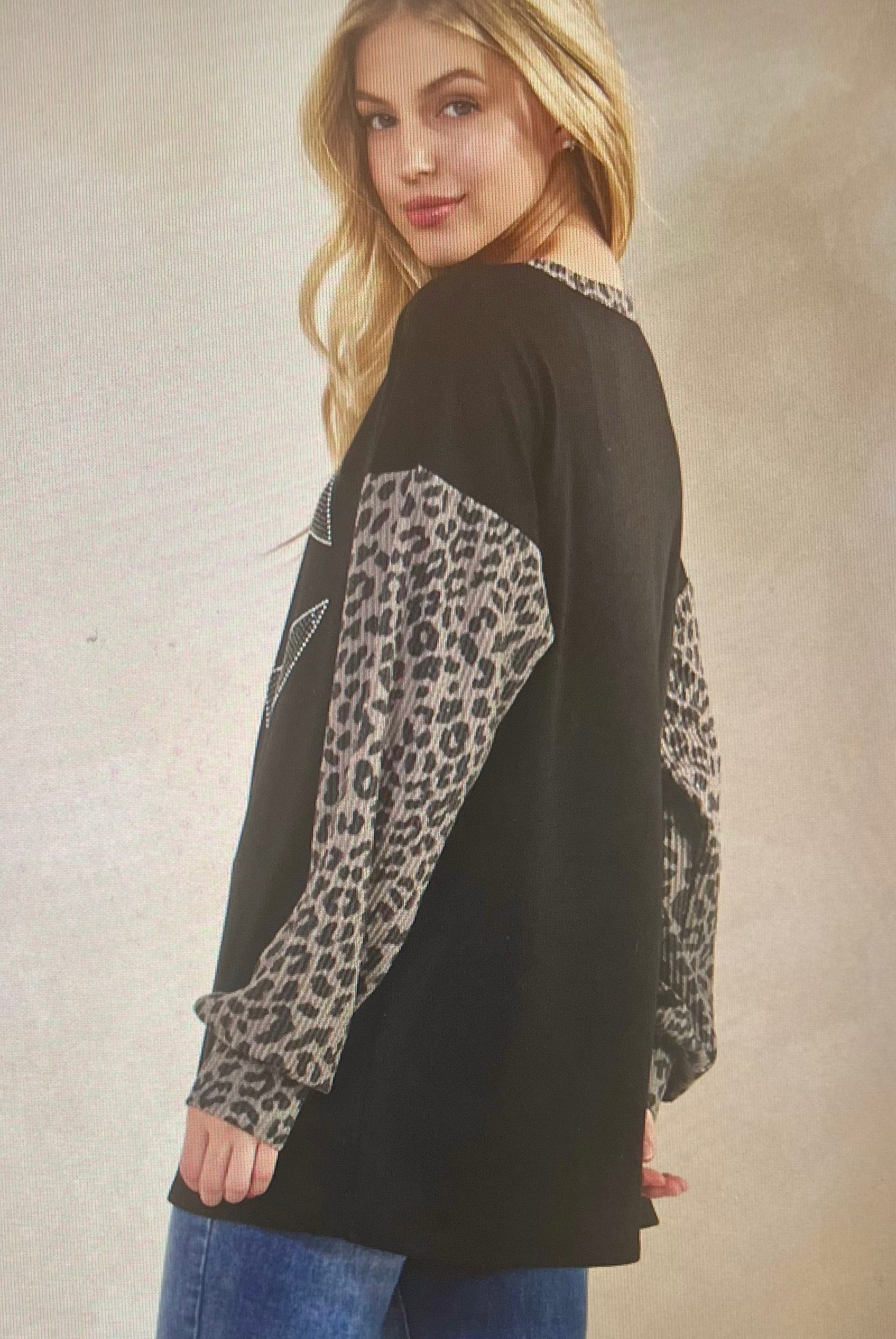 Leopard Pumpkin Top PLUS