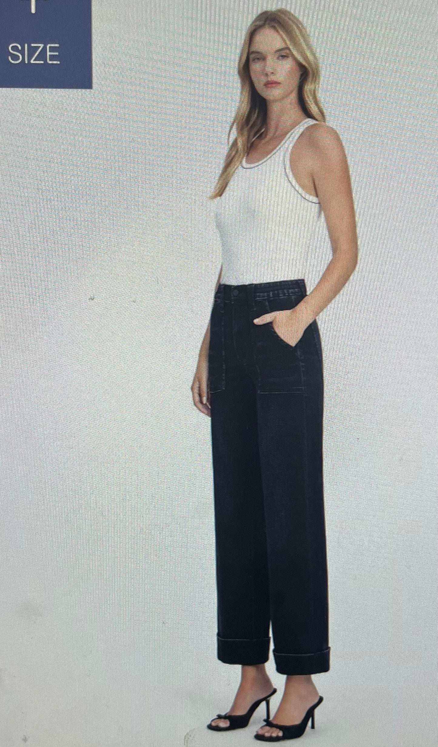 BK Super Soft Baggy Wide Cuff Jean PLUS