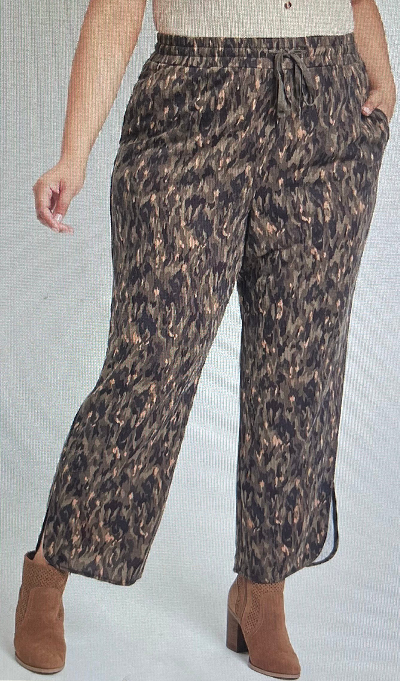 Camo Wide Leg Pant PLUS