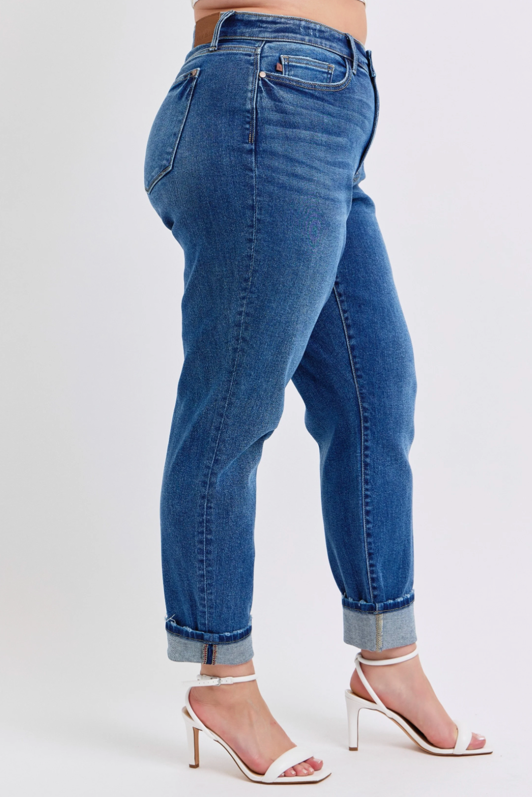 Judy Blue Vintage Cuff Boyfriend - Plus Size