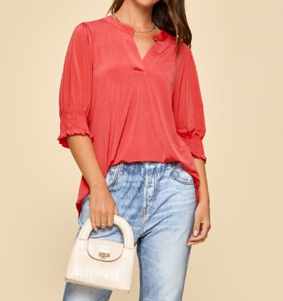 Lizzy Smocked Top PLUS