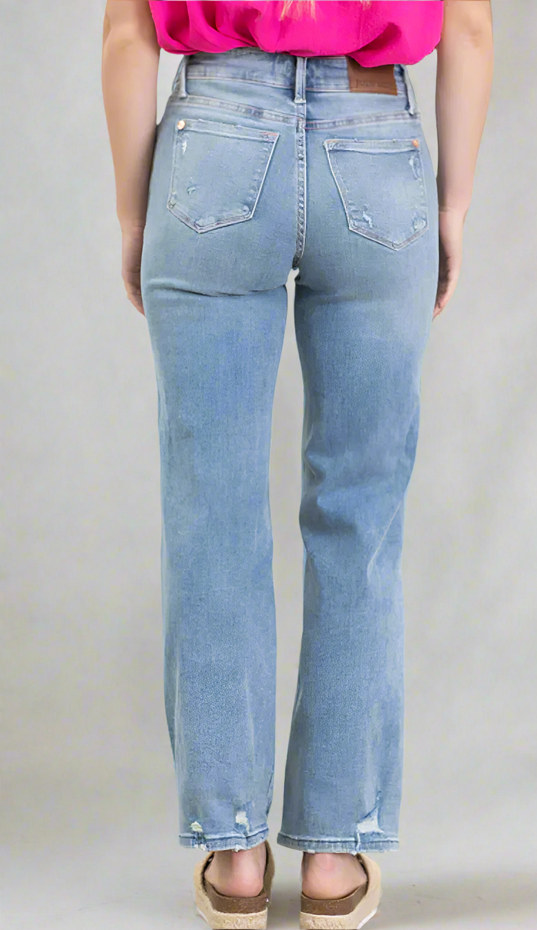 Judy Blue Tint & Destroy Dad Denim