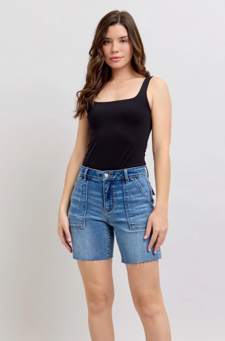 Judy Blue Mid-Rise Bermudas Short
