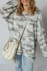 Camo Drop Shoulder Sweatshirt