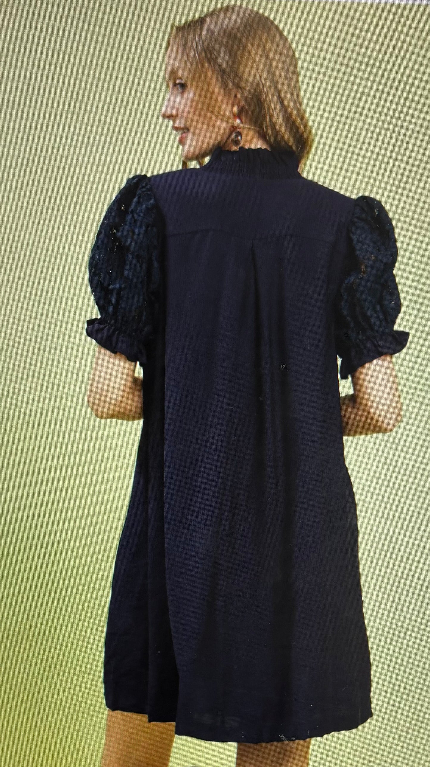 Lace Smocked Babydoll Dress