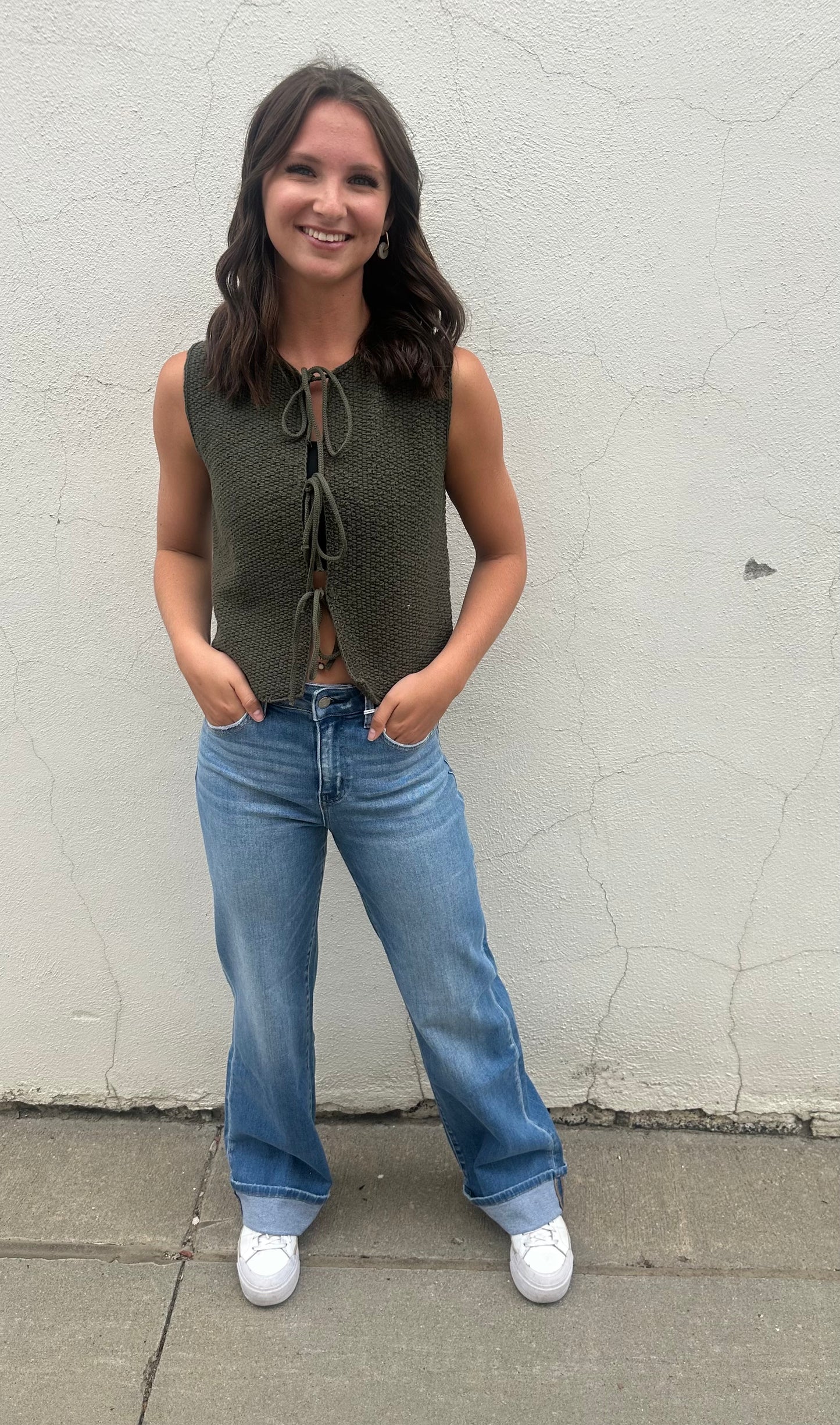 Westbury Cuffed Wide Leg Jean