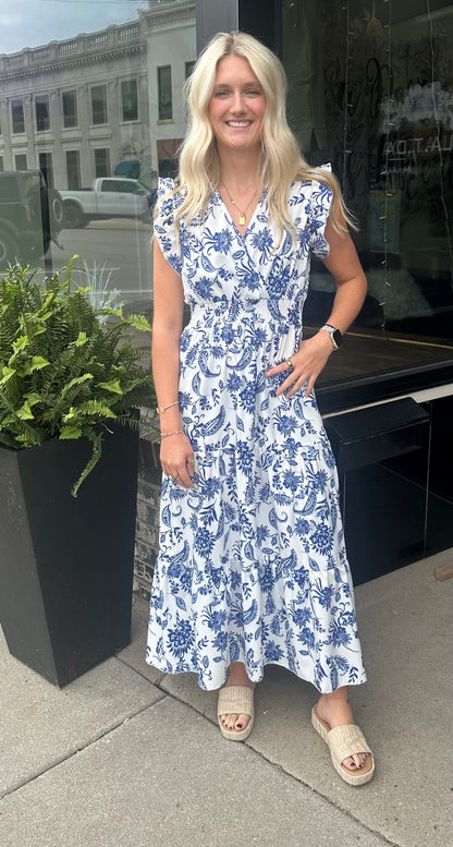 Florals Blues Dress