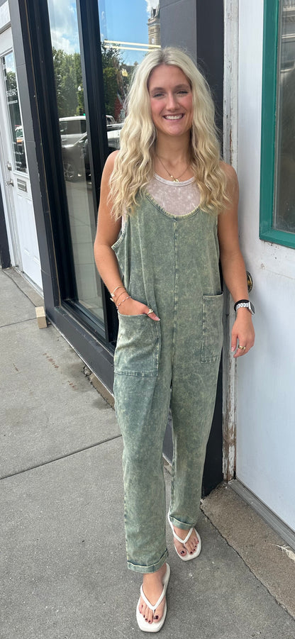 Ash Jade Pocket Jumpsuit