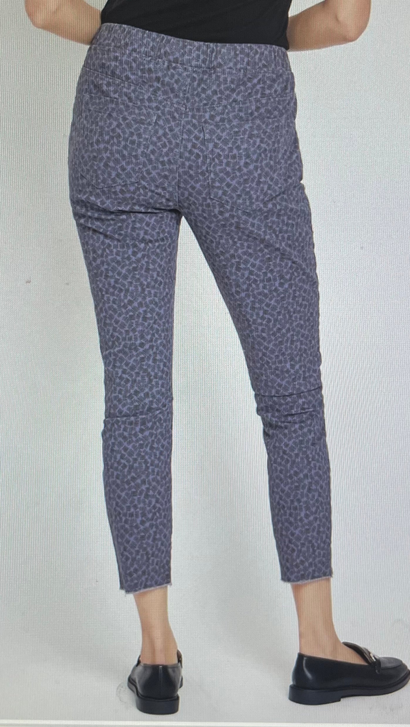 Black & Blue Pull On Pant