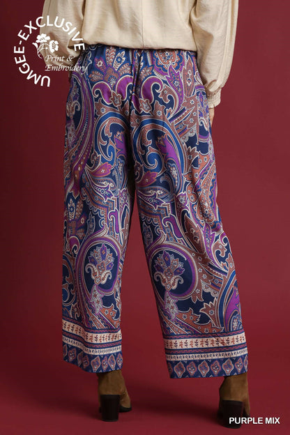 Purple Mix Boho Pant