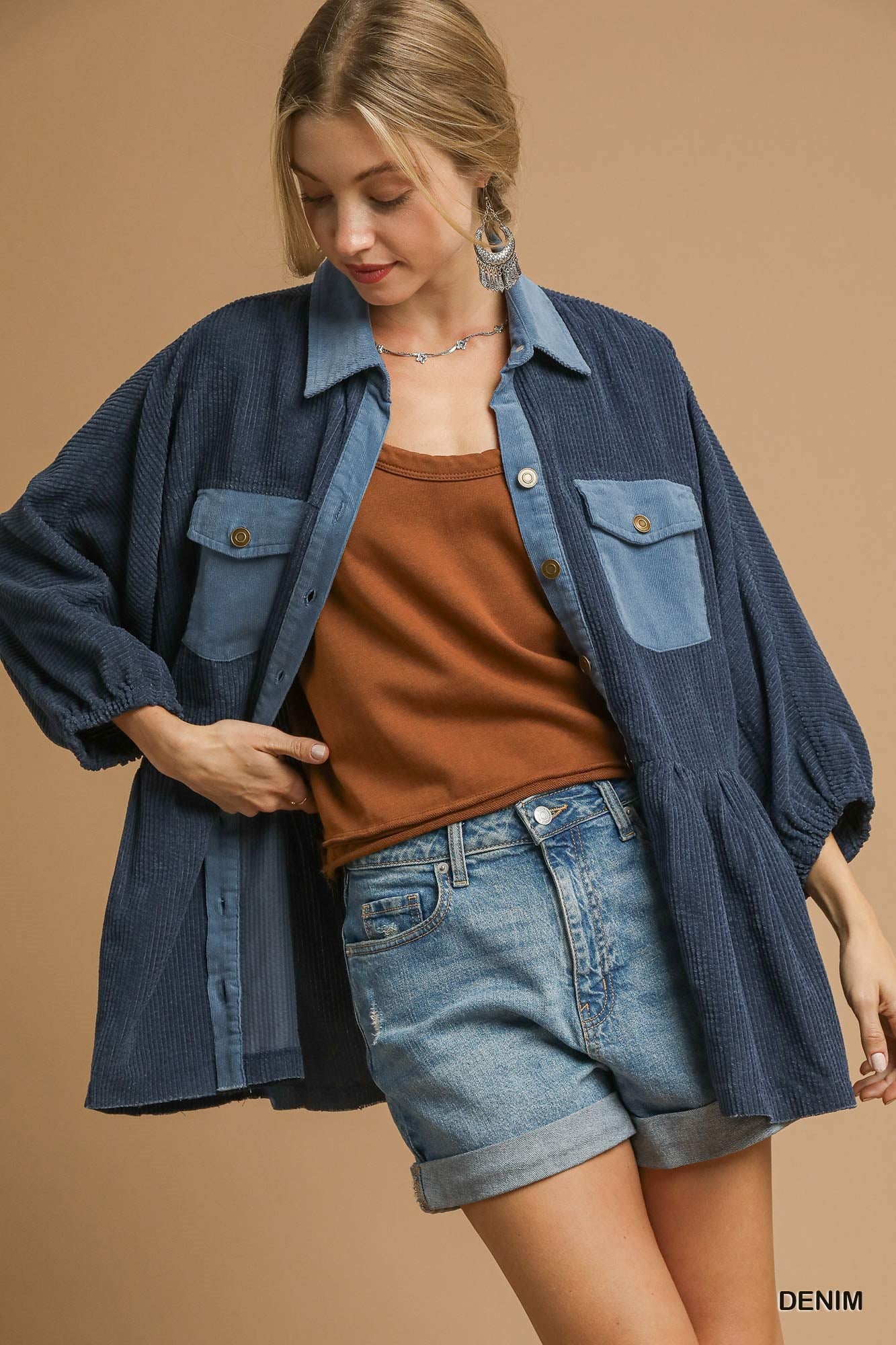 Corduroy Contrast Jacket