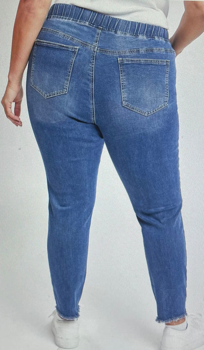 Plus Size Denim Jogger Jean