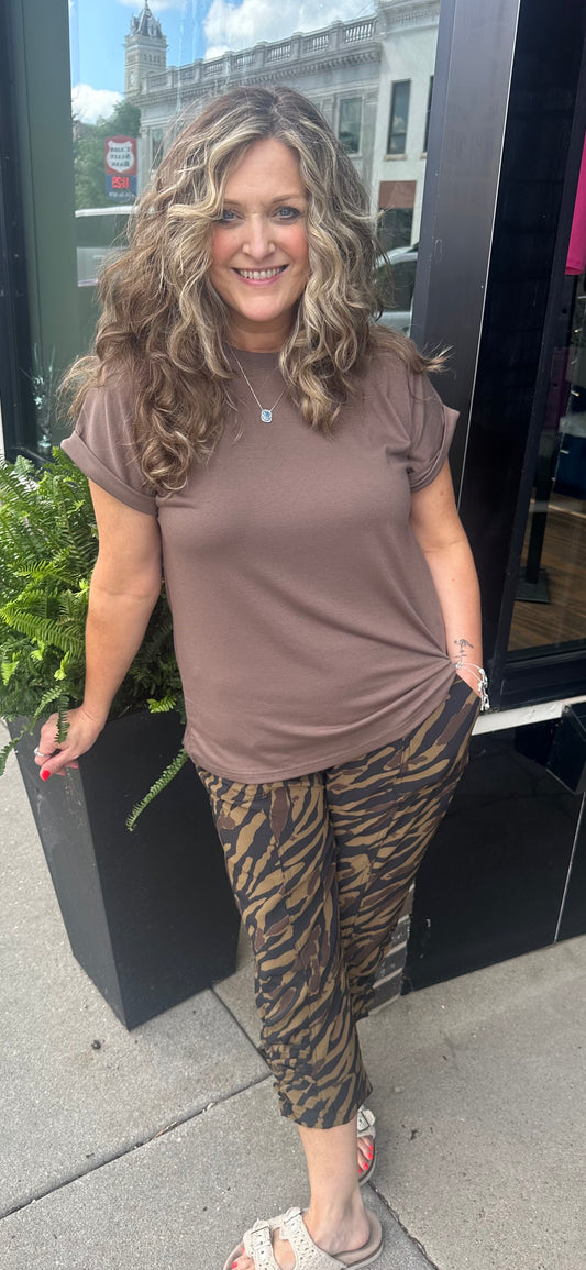 Coffee Round Neck T-Shirt