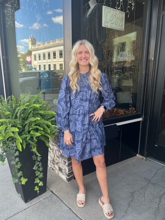 Floral Smocked Mini Dress