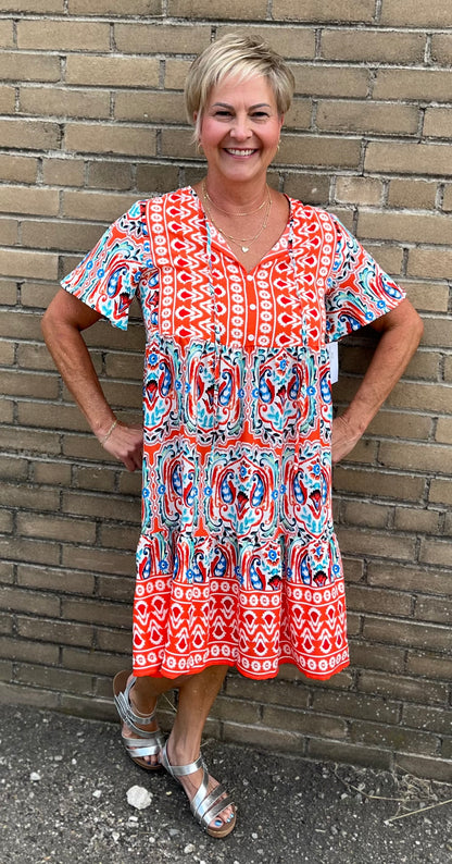 Boho Style Shift Dress