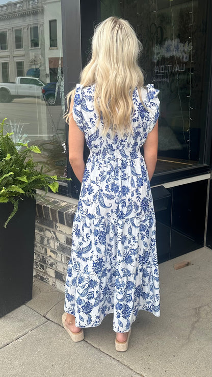 Florals Blues Dress