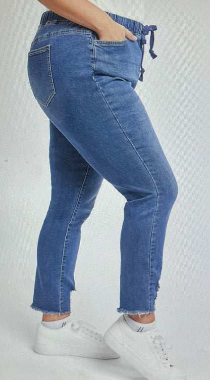 Plus Size Denim Jogger Jean