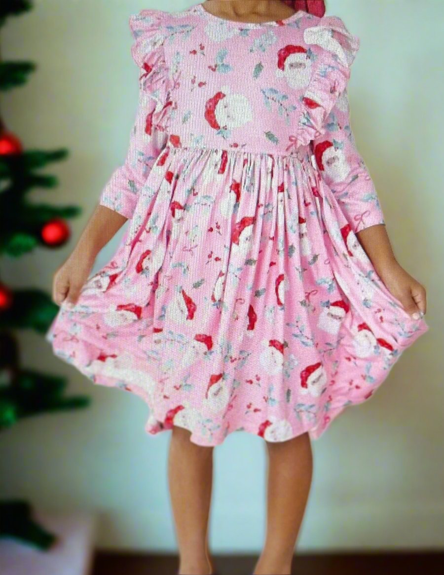 Jolly Old St. Nick Ruffle Twirl Dress