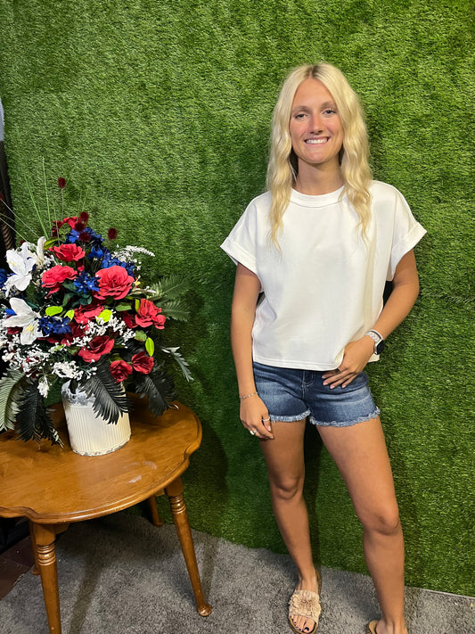 French Terry Crop Top