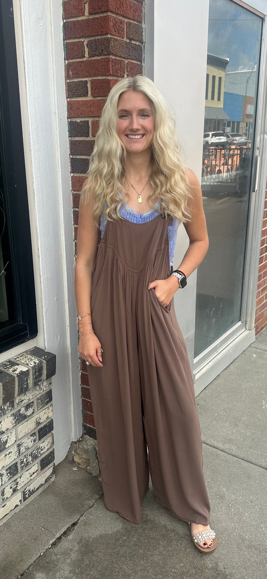 Mocha Overall Jumpsuit