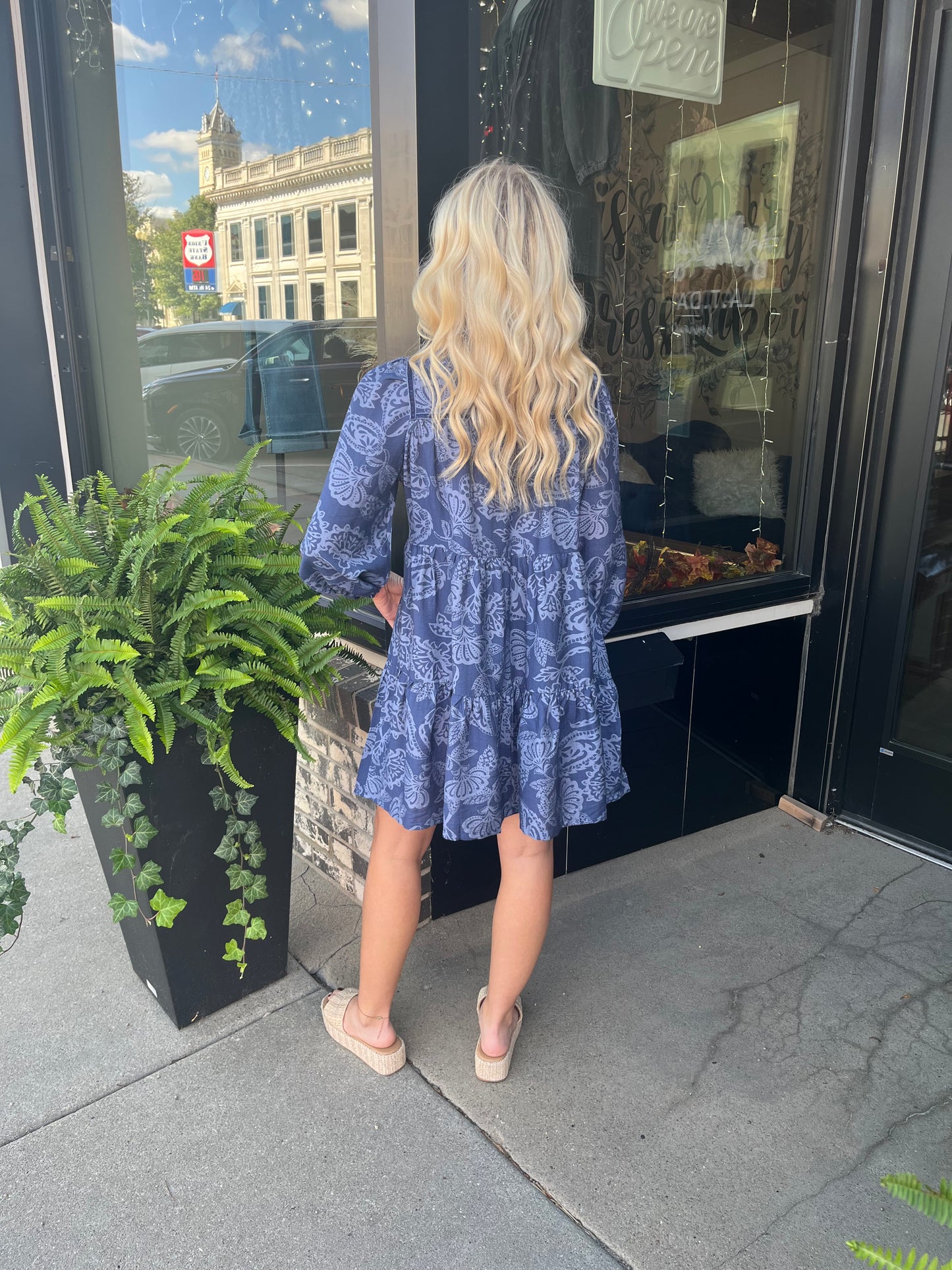 Floral Smocked Mini Dress