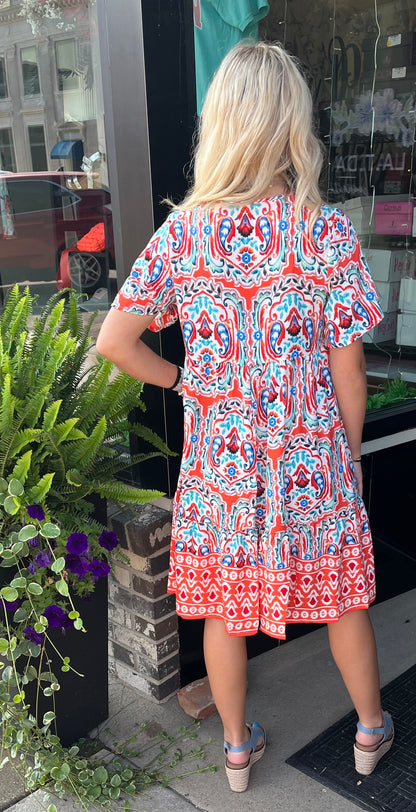 Boho Style Shift Dress