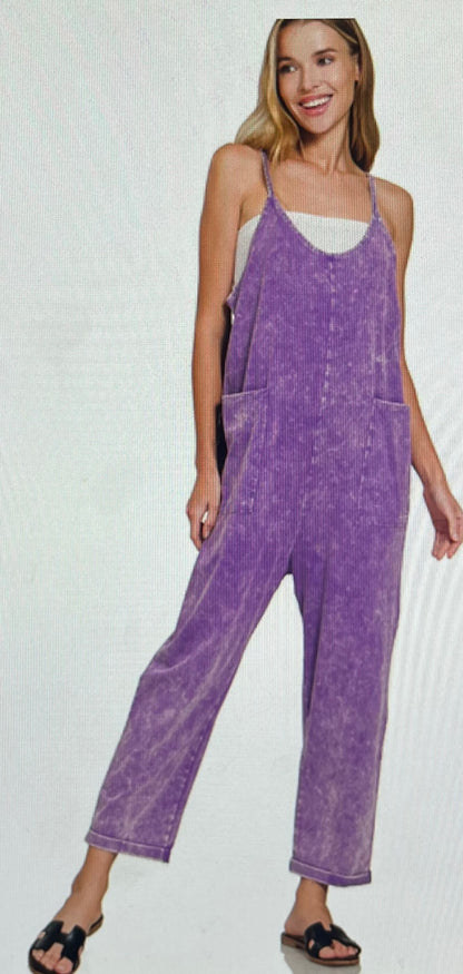 Violet Pocket Jumpsuit