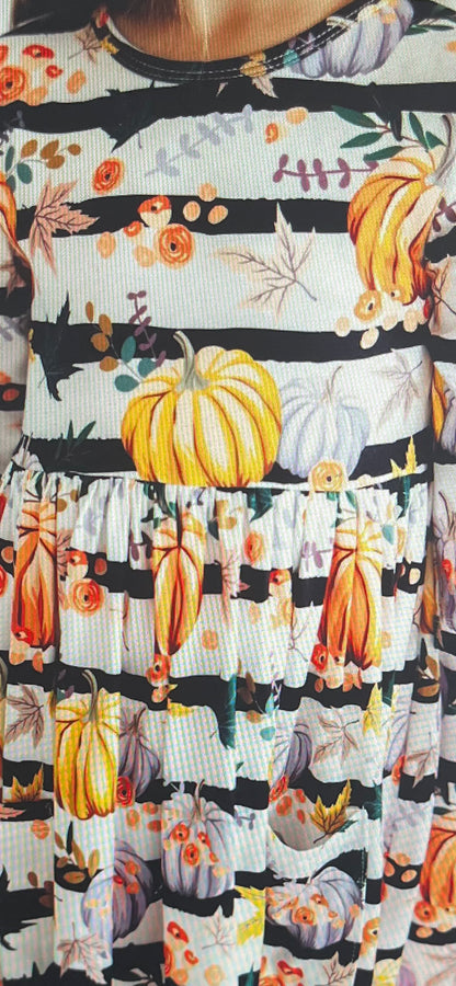 Pumpkins & Peonies Pocket Twirl Dress